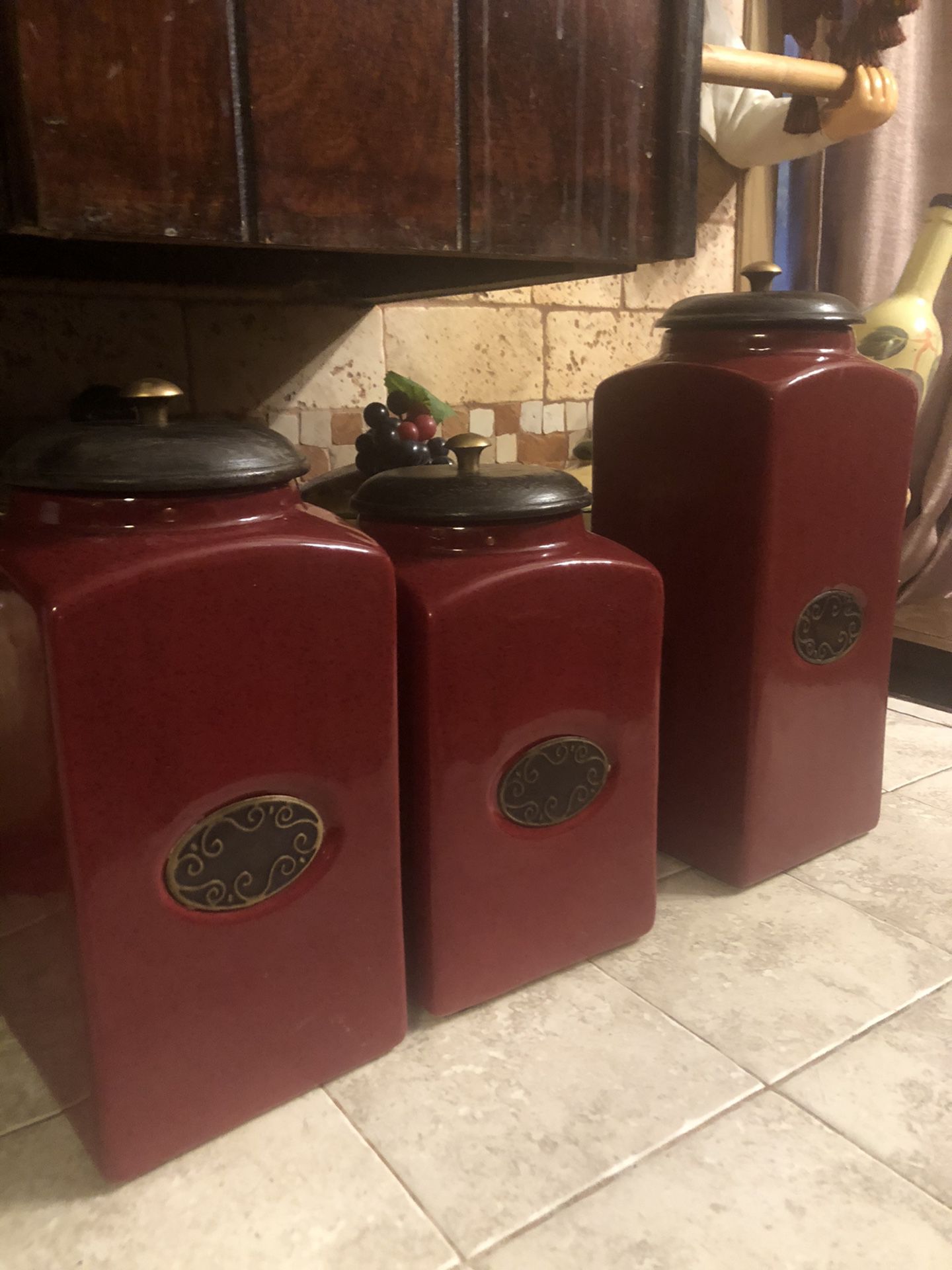 Pier 1 Imports kitchen canisters