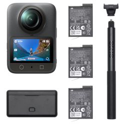 ☆ DJI Osmo 360 Camera Adventure Combo, Waterproof 8K 360° Action Camera with 1-Inch 360° Imaging, Extended Battery Life with 3 Batteries, Native 360° 