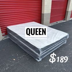 NEW Queen Mattress Set – Medium  – Delivery Available 🚚