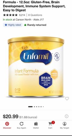 Enfamil Formula 3 Cans Included