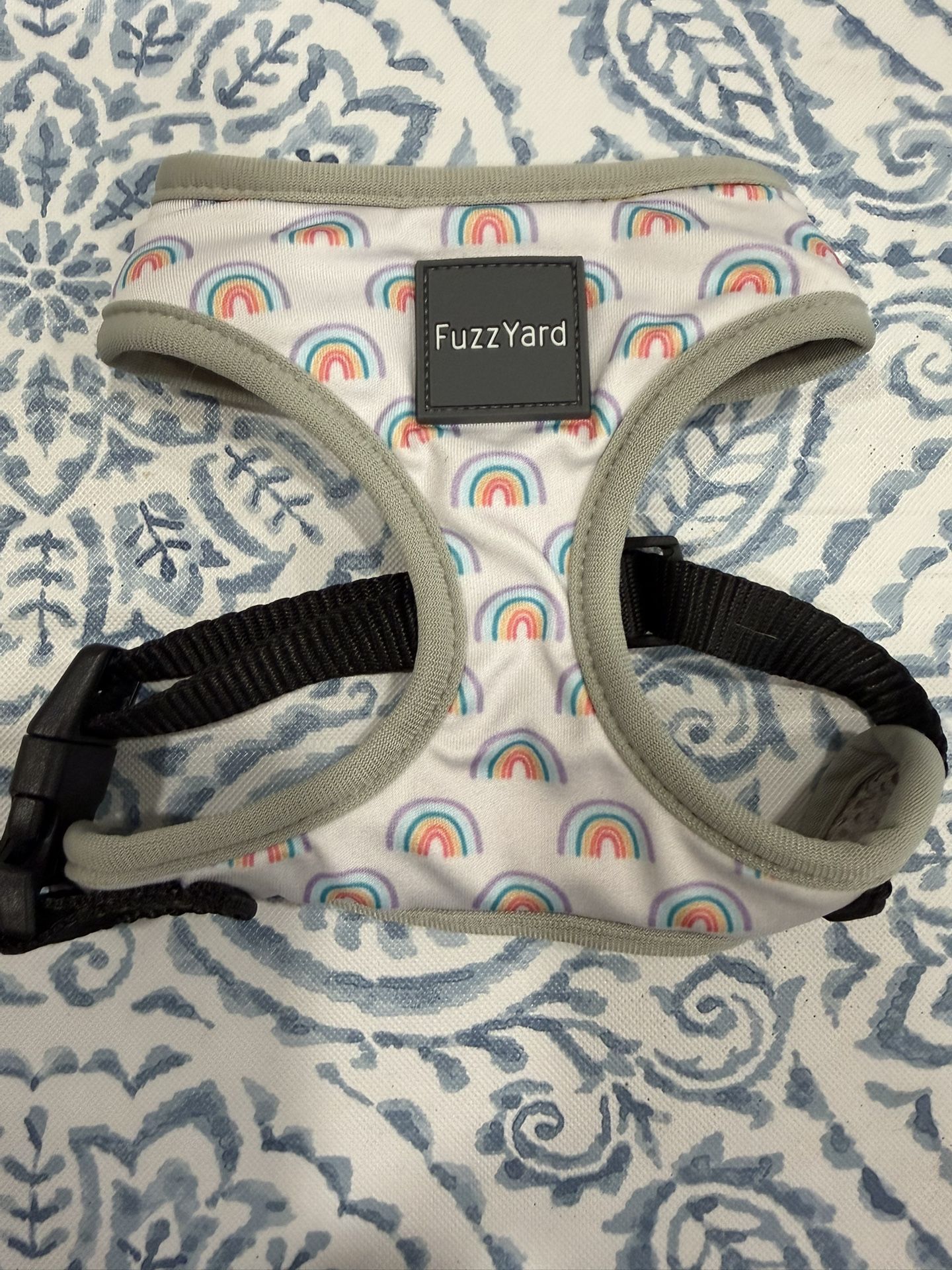 NEW FUZZYARD RAINBOW DOG HARNESS- SMALL