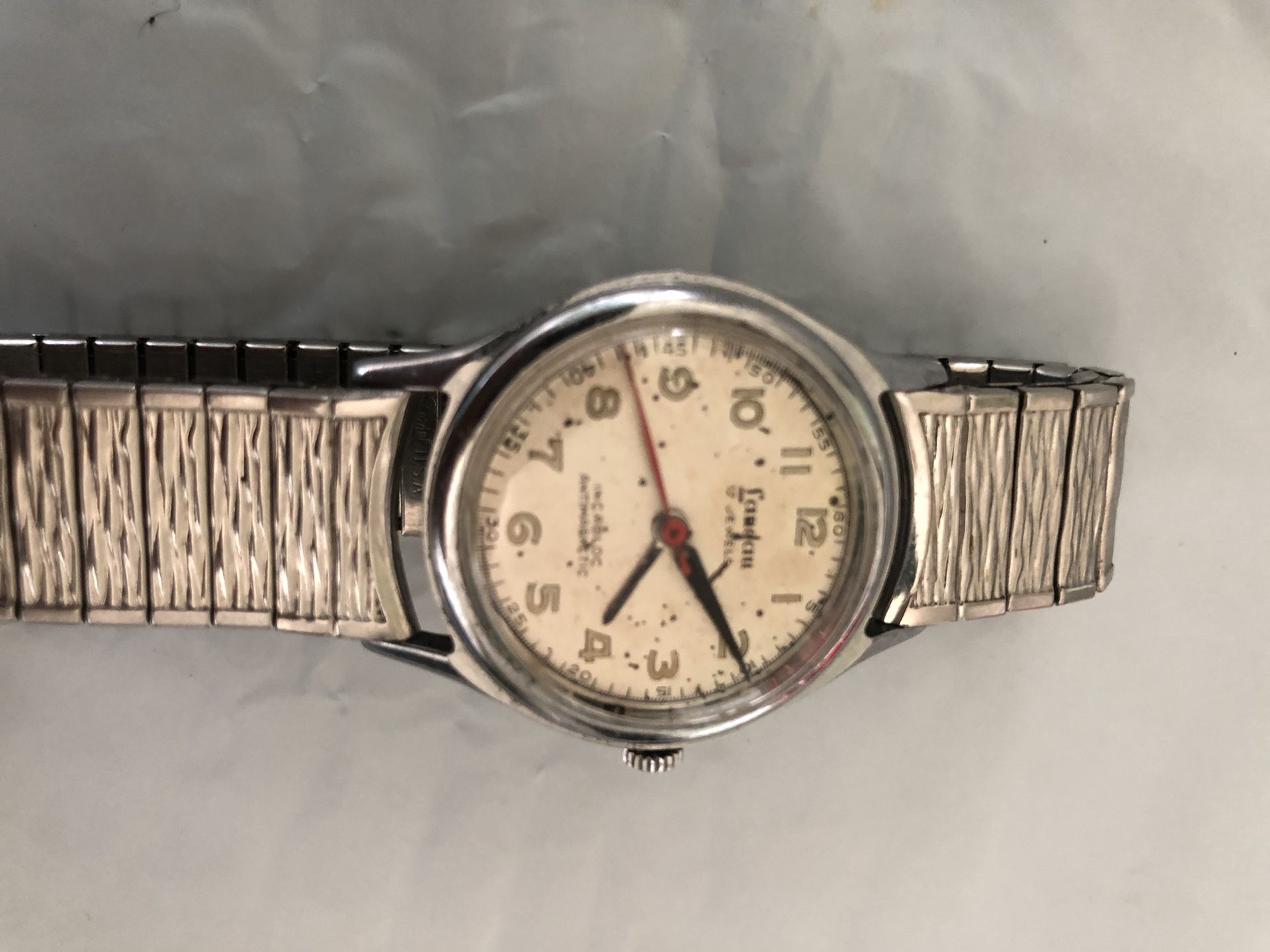 Vintage Landau Pilot Watch Hand Wind 17 J Swiss Made