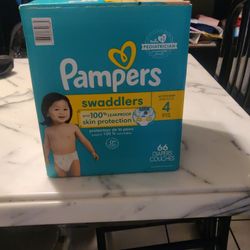 Pampers Swaddles Size 4  66 diapers  $20 Firm 