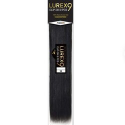 Zury Lurex 100% Remy Hair Clip-On 9 PCS Color Black 