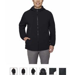 Voyager Men's Windbreaker Jacket, Black, Large