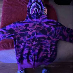 Purple Bape hoodie