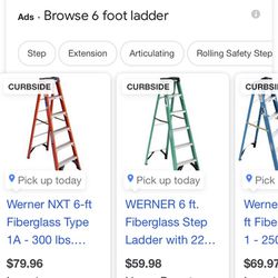 6 foot ladder (red)