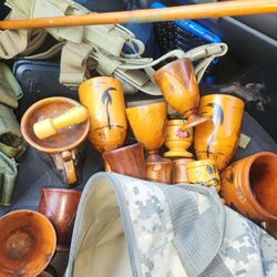 Antique Wooden Cups