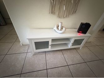 Home Storage Cabinet with 2 Cubbies and 2 Shelves Modern/Contemporary White