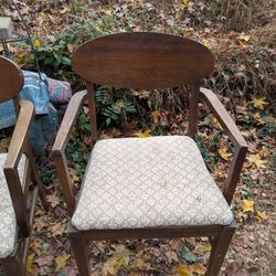 Qty 6 Mid Century Original Dining Chairs 