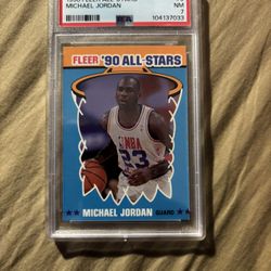 Michael Jordan basketball card PSA graded