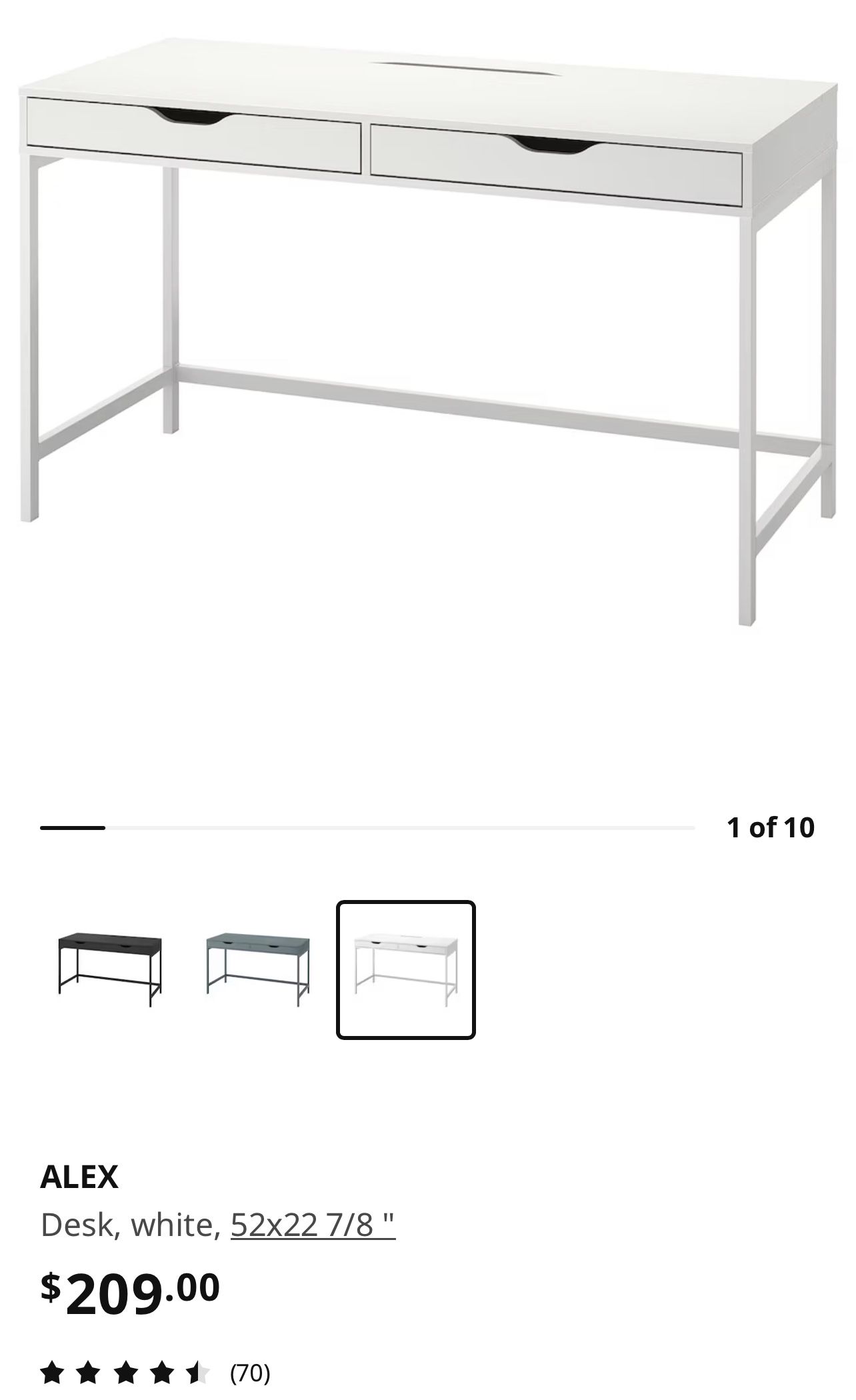 IKEA White Desk (Alex)  