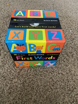 First Words 16ct Mini Block Book Set