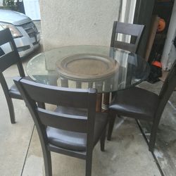 Glass Dining And Chairs