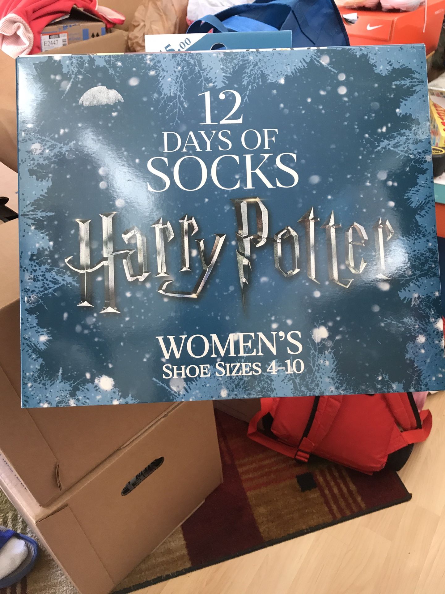 Harry Potter 12 days of Christmas women's socks brand new rare retired sold out