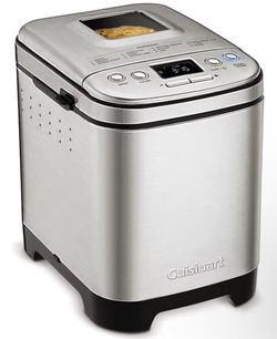 Cuisinart Bread Maker Machine, Stainless Steel, 12 Programs, Up to 2 lbs