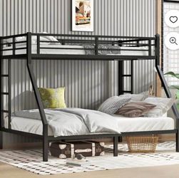 New twin over queen metal bunk bed