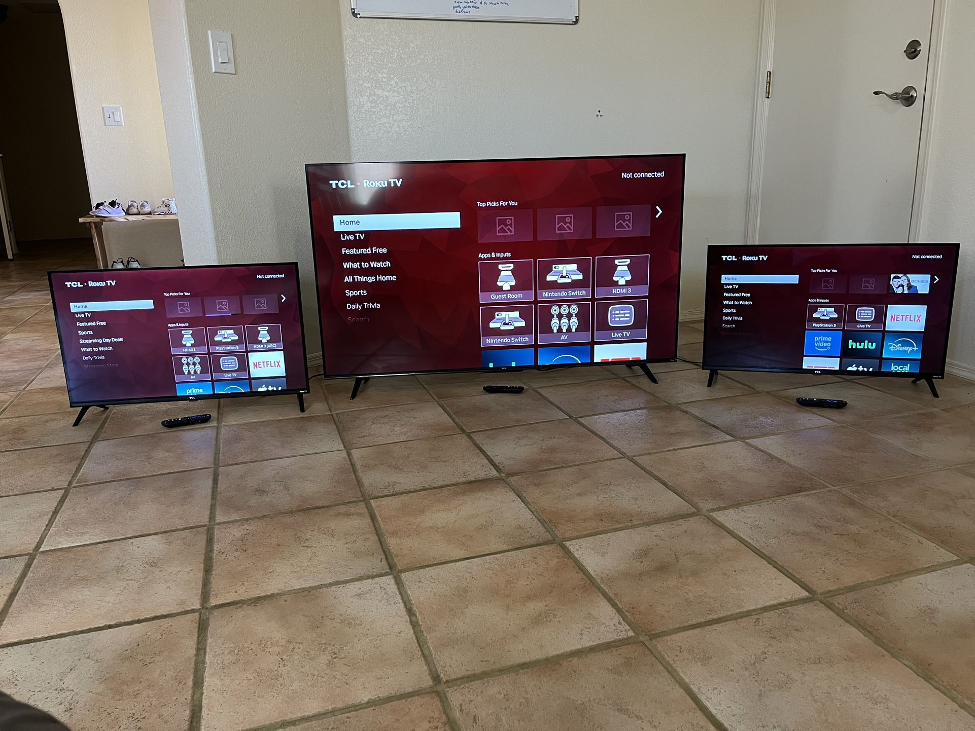 TCL Roku TV’s (One - 48” Two - 28”)
