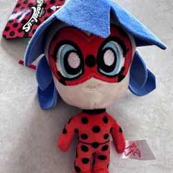 Miraculous Tales of Ladybug + Cat Noir - Lot of 40 LADYBUG 4" Plush Clip-Ons