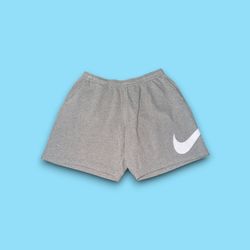Nike sportswear club fleece big swoosh sweat shorts grey mens 2XL 