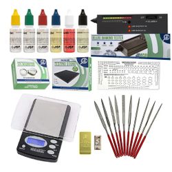 Gold, Silver, & Platinum Testing Kit 10K-24K JSP Acids, Diamond Tester, Digital Scale, Magnifier