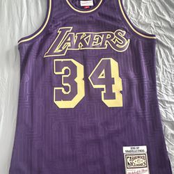Mitchell Ness Lakers Jersey 