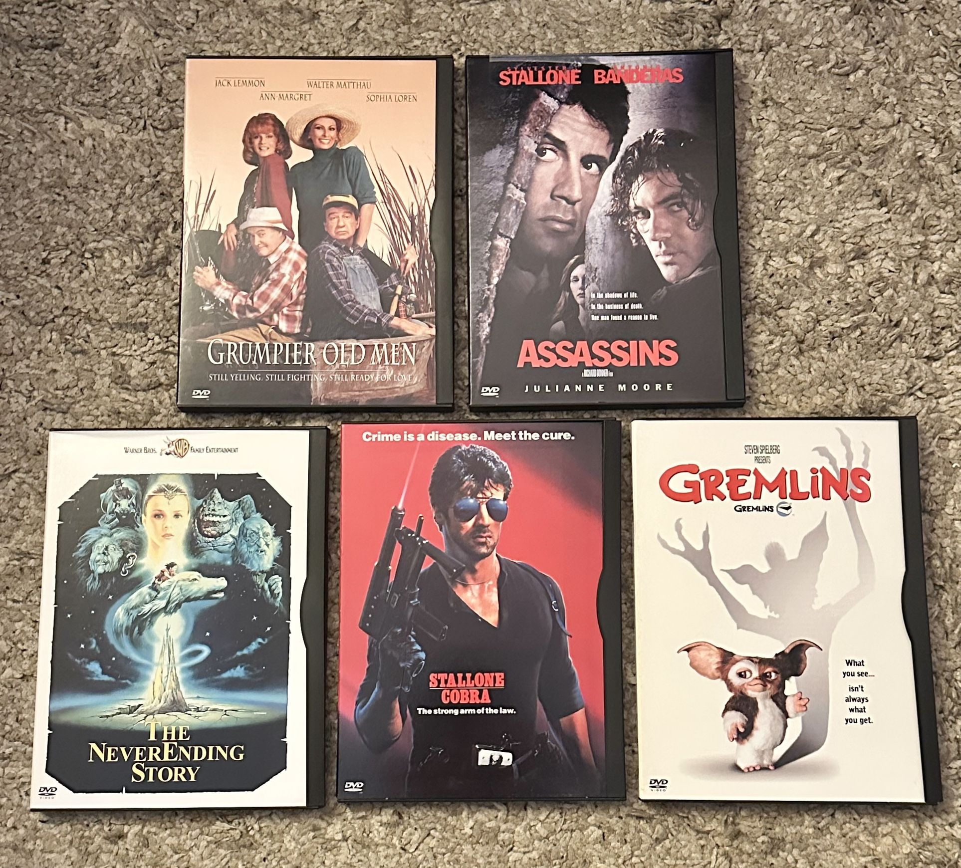 Lot Of 5 DVD Movies - Mixed Titles (1997-2001 Warner Bros)