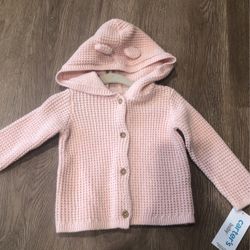 Pink Knitted Cardigan-9Month