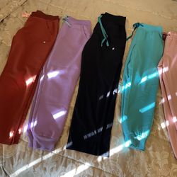 Lot 5 Womens Wear Figs Scrub Pants Small Petite Xs