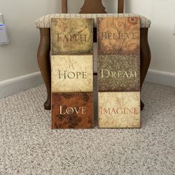 Plaque Wood  Wall Decor  