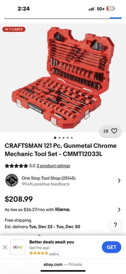 CRAFTSMAN  SAE/METRIC (GUN METAL)
