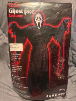 KIDS GHOST FACE COSTUME SIZE M (8-10)