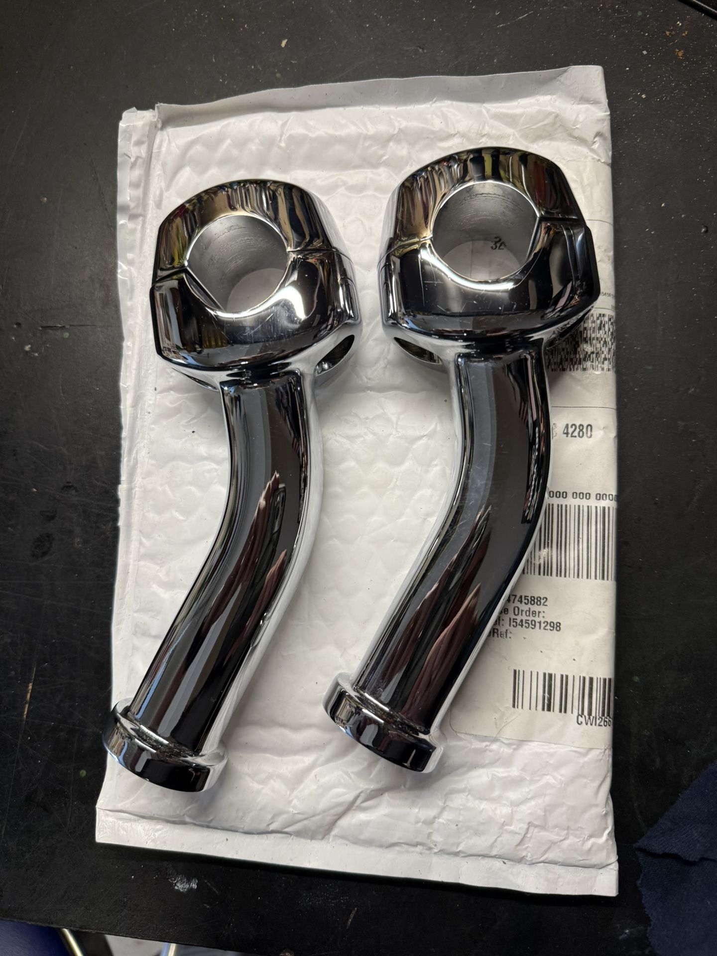 Harley Davidson 6” Curved Pull Back Fat Riser