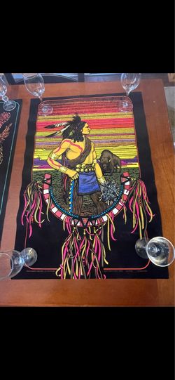 Vintage 1970 black light poster