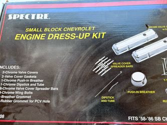 New Chevy Sm Block Chrome Valve Covers