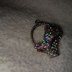 Flower Bouquet Basket Pendent