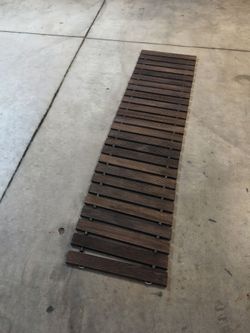 Dark Brown Roll-out Wooden Garden Pathways