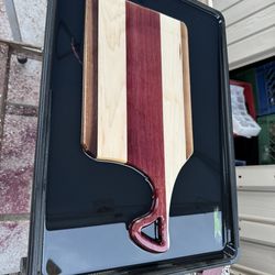 Woodcraft - Cutting Boards/glass Flights/ Serving Trays.   (alcohol not Included)