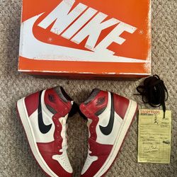 Nike Jordan 1 Og Lost and Found  “Chicago ” Size 8.5❤️‍🔥 (Worn 2x)