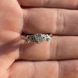 Heart Engagement Ring / Promise Ring