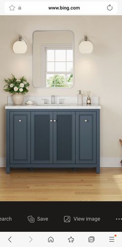 Bathroom Vanity Blue 49 inches