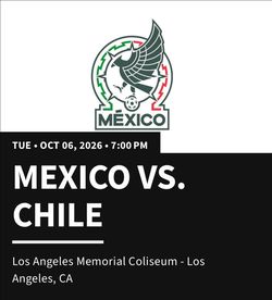 Mexico tickets