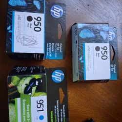 3 HP Ink Cartridges 