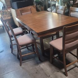 Brand New 7 Pcs Counter Height Table Set