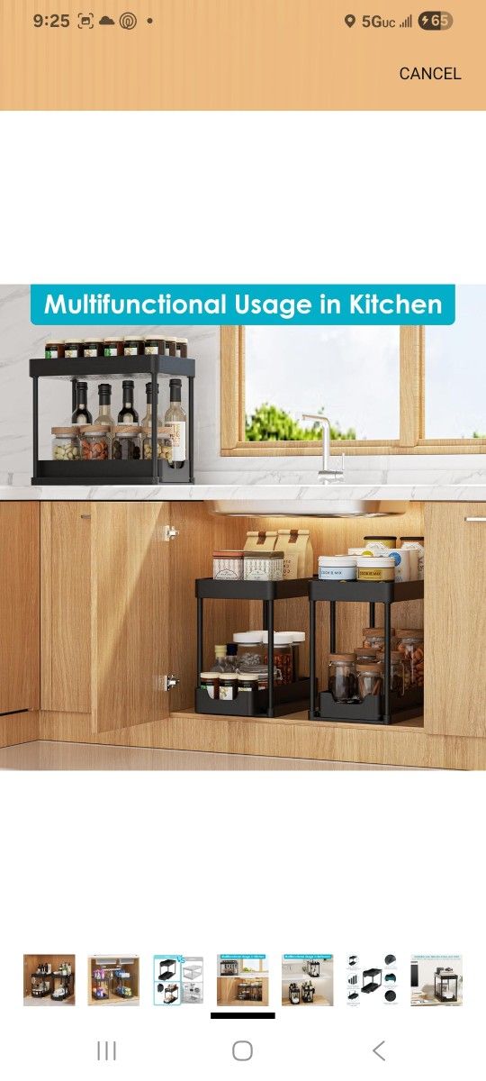 2 Pack Under Sink Organizer 