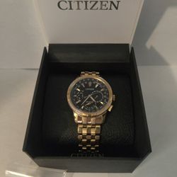 Men's Citizen Eco-Drive Watch, Gold-Tone, Stainless Steel, Diamonds
