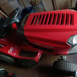 Craftsman Riding Lawnmower 36" With Trailer $800