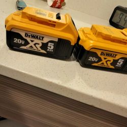 DeWalt XR 20v 5ah Battery 