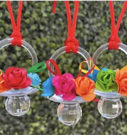 24 Fiesta baby shower Pacifiers/Baby Shower Game/Chupones Para Baby Shower