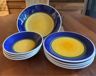 Italian pasta bowl set